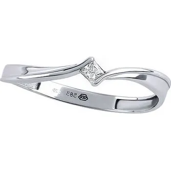 Prsten Zlatý prsten Ola s Brilliance Zirconia velikost obvod 50 mm QR893RGW - obvod 50 mm