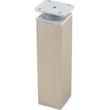Nábytkové kování StrongLegs nábytková noha FA009 150Rmm imitace nerezi/šedý plast (StrongLegs nábytková noha FA009 150Rmm imitace nerezi/šedý plast)
