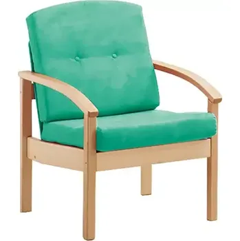 Sedací souprava RO - 01 křeslo čalouněné koženkou Oto, dřevěné OTO T 4 - koženka tyrkysová