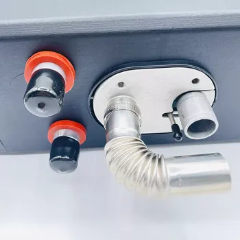 XL-AIRDD XL-AIRD Krátké potrubí na odvod spalin 13cm, výfuk k nezávislému topení