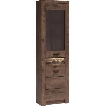 Vinotéka Casarredo Rohová vitrína INDIANAPOLIS I-23 jasan tmavý