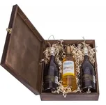 Krabička na 3 láhve Carmen - hnědá