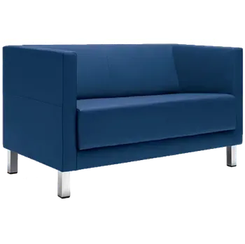 Sedací souprava VELA - 2H, křeslo, látka VX EV 10 - látka tmavě modrá