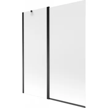 MEXEN - Flip vanová zástěna 1-křídlo 140 x 150, dekor, černá 894-140-101-70-30