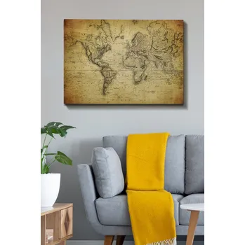 Obraz ASIR Obraz na plátně STARÁ MAPA SVĚTA 100 x 70 cm