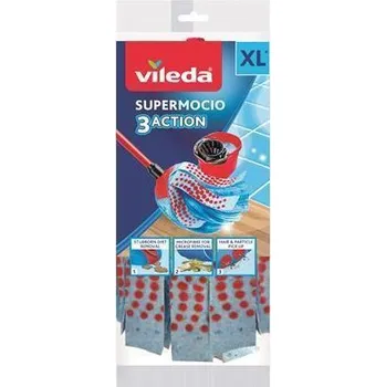 mop Podlahový mop "SuperMocio 3 Action", modrá, s mikrovlákny, VILEDA