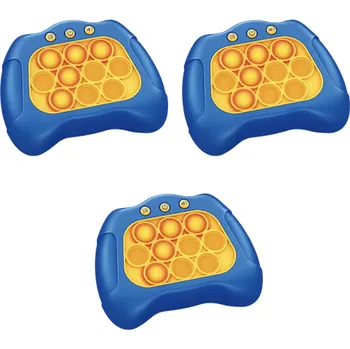 POP IT Hračka antistresová hra pop it sens Quickpush (hračka roku - tip na dárek pro dítě) 3x modrá