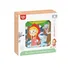 Dřevěná hračka Tooky Toy Dřevěné kostky Červená Karkulka s knížkou