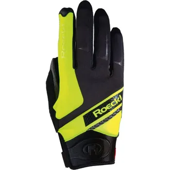 Běžecké rukavice Roeckl Lidhult Black/Yellow (Běžkařské/biatlonové rukavice)