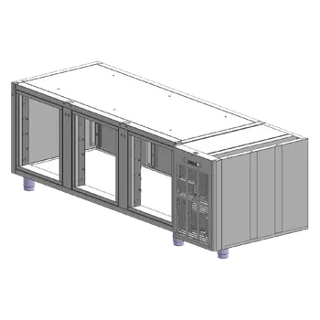 Sporák Korpus stolů SM 3D mrazicí nerez | RM - SM 3 KOR