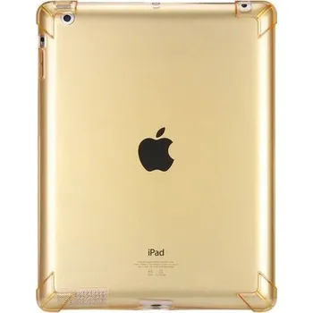 Pouzdro na mobilní telefon Transparentní kryt se zesílenými rohy pro iPad 2 / 3 / 4 - žlutý