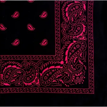 Šátek Woodrow Bandana šátek - Černá / Růžová