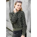 Jacqueline de Yong JDY dámský svetr Lorraine se zvířecím vzorem khaki Velikost: XL