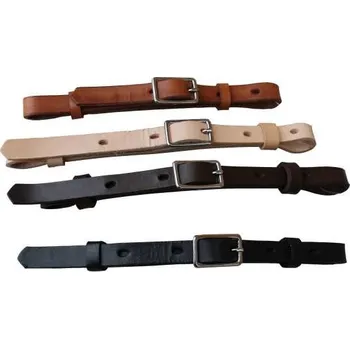 CZ-H Westernový podbradní řemínek MONTANA kožený Barva: tmavě hnědá