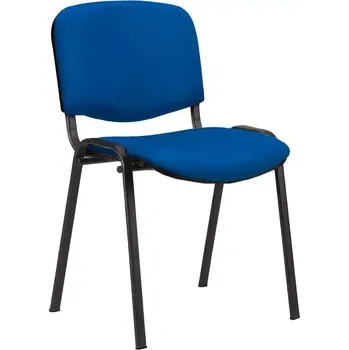 Jednací židle MESSINA N židle konferenční, kostra černá, látka modrá