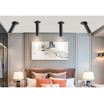 Nástěnné svítidlo LEDSVITI Zlaté LED vestavné thin svítidlo 5W 20cm 4000K