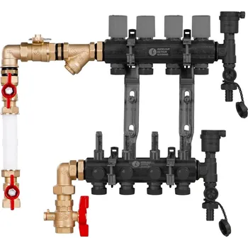 Doplňková sada k rozdělovačům bez směšování pro měření spotřeby tepla 1" x 3/4" Giacomini GE553S