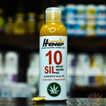 Masážní přípravek Henep 10sil hřejivá masážní gel 200ml – osobní odběr v Pardubicích a Jihlavě