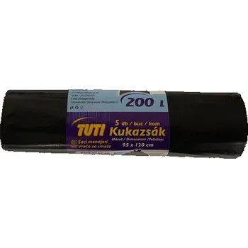 Pytle na odpadky Sáček na odpadky "Mega", extra silný, 200 l, 5 ks, TUTI