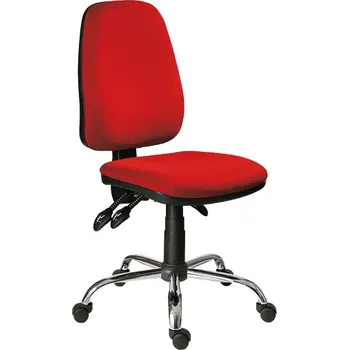 333 ASYN/CR židle kancelářská, koženka SK 7 - koženka červená