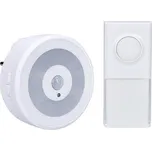 Solight 1L72 bezdrátový zvonek s nočním světlem na senzor pohybu, do zásuvky, 250m, bílý