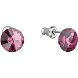 Náušnice Rivoli se Swarovski Elements Amethyst 8 mm
