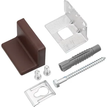 Nábytkové kování STRONG závěsné kování na bok korpusu hmoždinka + šroub eurošroub hnědá (STRONG závěsné kování na bok korpusu hmoždinka + šroub eurošroub hnědá)