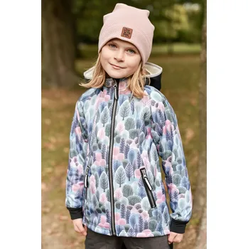 Chlapecká bunda zimní softshellová bunda "zimní les"