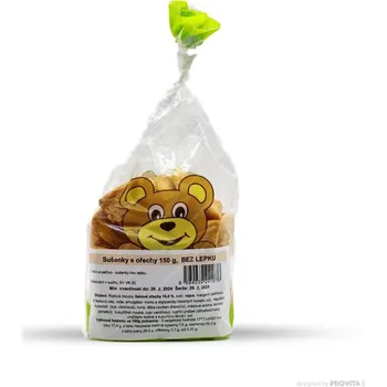 Bonbon KORÁLEK Sušenky s lísk. ořechy bezl. 150g MEDÁNEK