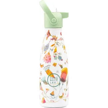 Termoska Dětská nerezová termolahev COOL BOTTLES Kids Spring Flowers třívrstvá 260ml 3D