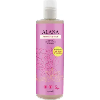 Sprchový gel ALANA Sprchový gel RŮŽE A VANILKA 100ml- cestovní balení (malé 100ml balení vhodné na cesty)