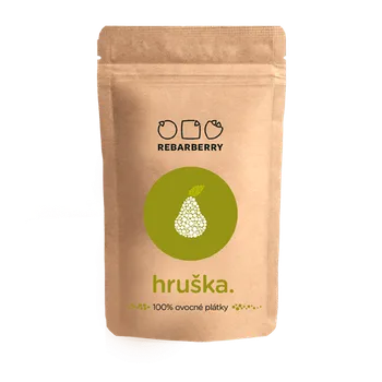 Čokoláda Chytré ovoce 100 % ovocné plátky REBARBERRY hruška 50 g