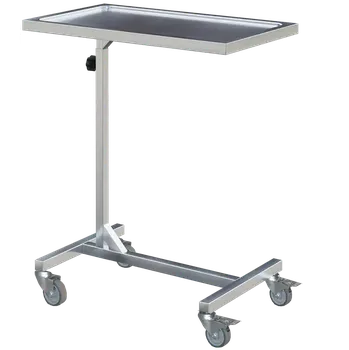 Nábytek do ordinace CONSOLE 7 stolek nástrojový, pojízdný, výškově stavitelný, celonerez