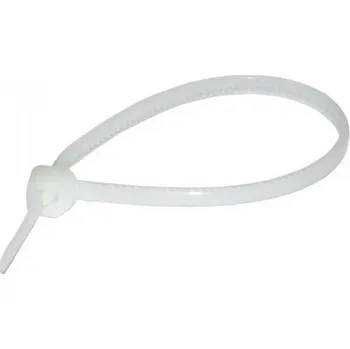 Stahovací páska 262504 Páska vázací 2,5 x 142 mm, bílá, Haupa