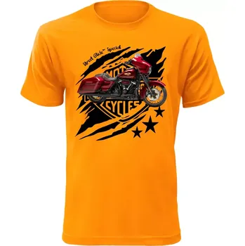 Pánské tričko Harley Davidson Street Glide Special oranžové