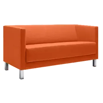Sedací souprava VELA - 2,5H, křeslo, koženka SL 24 - koženka oranžová
