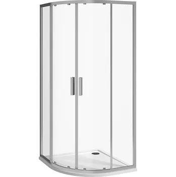 Sprchový kout, čtvrtkruh, stříbrný lesklý profil Nion Stříbrná/Dekor arctic H2532N30026661