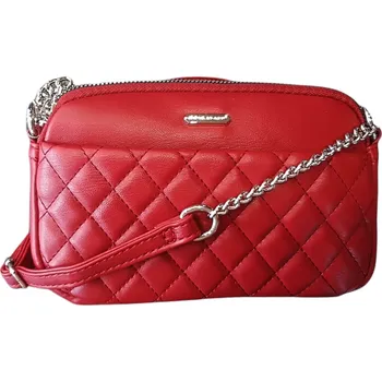 Kabelka Dámská crossbody kabelka David Jones malá červená CH 21036 Red