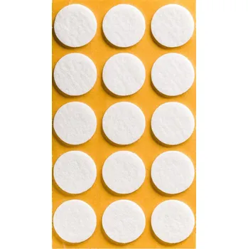 Nábytkové kování Filcová podložka 28/3mm bílá arch (15ks) (Filcová podložka 28/3mm bílá arch (15ks))