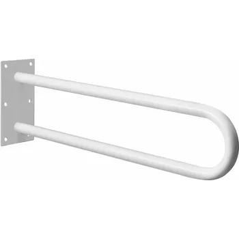 Madlo do koupelny BISK Erga HANDICAP "PRO", zdvojené rovné madlo 600mm, bílá, ERG-05498