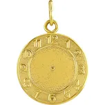 Zlatý přívěsek Křtící hodiny