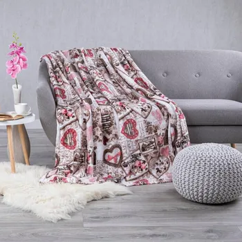 deka Mikroplyšová deka SRDCE 150 x 200 cm