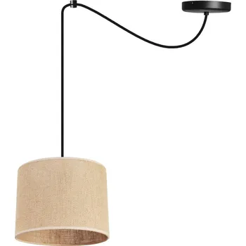 Závěsné svítidlo Juta Spider, 1x jutové stínítko, (výběr ze 2 barev konstrukce), (fi 20cm)