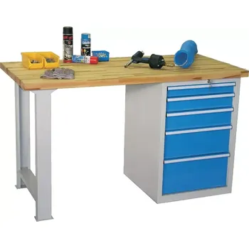 Dílenský stůl Z5 - 250/80 dílenský pracovní stůl, RAL 5012