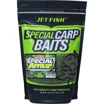Boilies Pelety JetFish Special Amur Boilie 4mm 1kg Mirabelle/Špendlík
