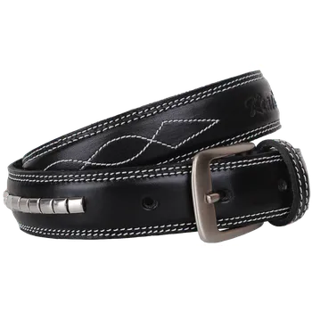 Opasek K621 opasek KenTaur prošívaný hnědý, 85cm