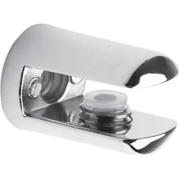 Policová podpěra na sklo Danina satin chrom (Policová podpěra na sklo Danina satin chrom)