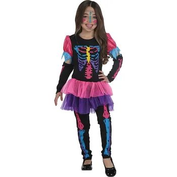 Karnevalový kostým Rubies Deutschland Neonový skelet - kostým - výška 140 cm
