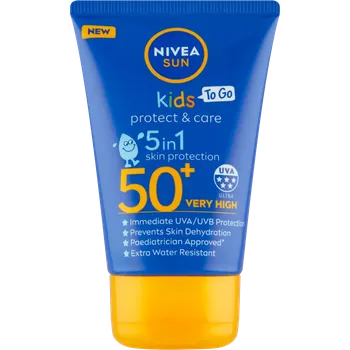 Přípravek na opalování Nivea Sun Kids Protect & Care OF50 5v1 cestovní mléko na opalování pro děti 50 ml
