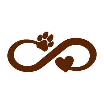 samolepka Infinity 006 pravá srdíčko a tlapka (15 - hnědá) SAMOLEPKA NA AUTO, NÁLEPKA, FÓLIE, POLEP, TUNING, VLASTNÍ TEXT, TISK, AUTOSAMOLEPKY.cz, POLEPY, OBRÁZEK, LOGO, 3D STICKERS